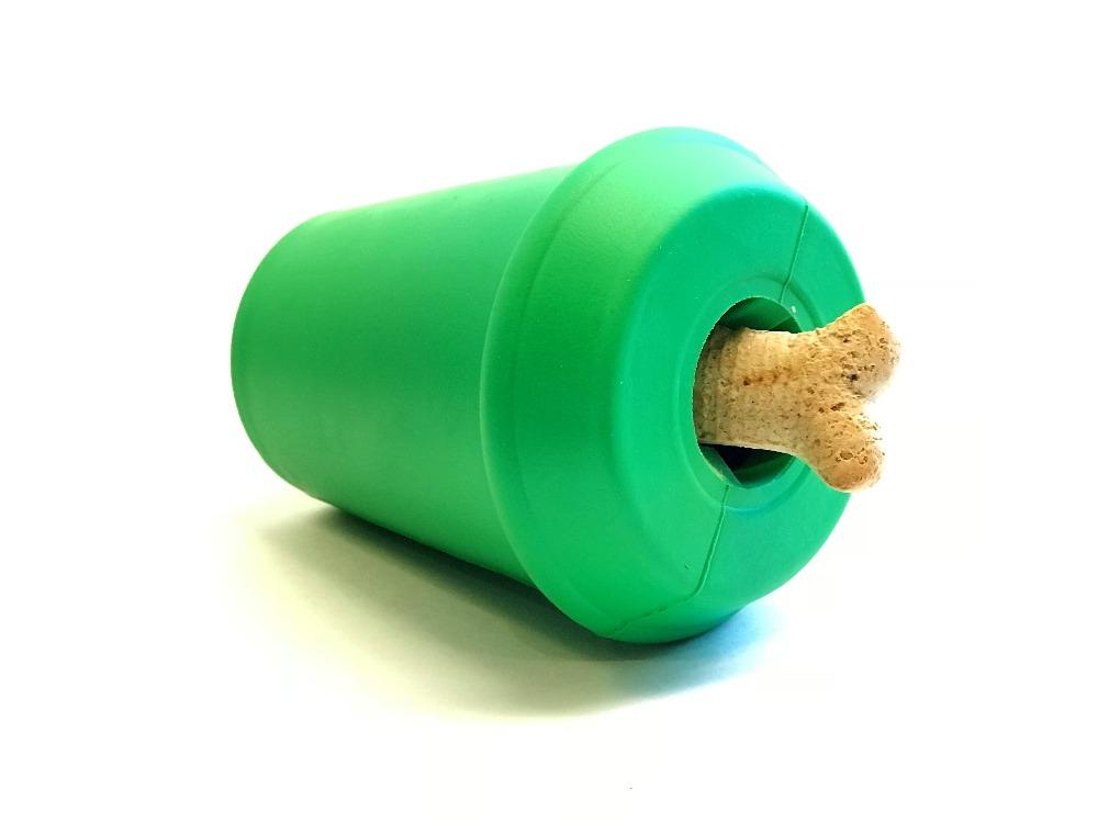 Coffee Cup Rubber Dog Chew Toy – Power Chewers, Treat Dispenser, USA Made – alternate view 6
