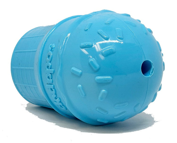 SodaPup Ice Cream Cone blue rubber chew toy and treat dispenser – photo 5 of 10