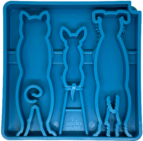 SodaPup Waiting Dogs eTray – Slow Feeder Bowl – front view
