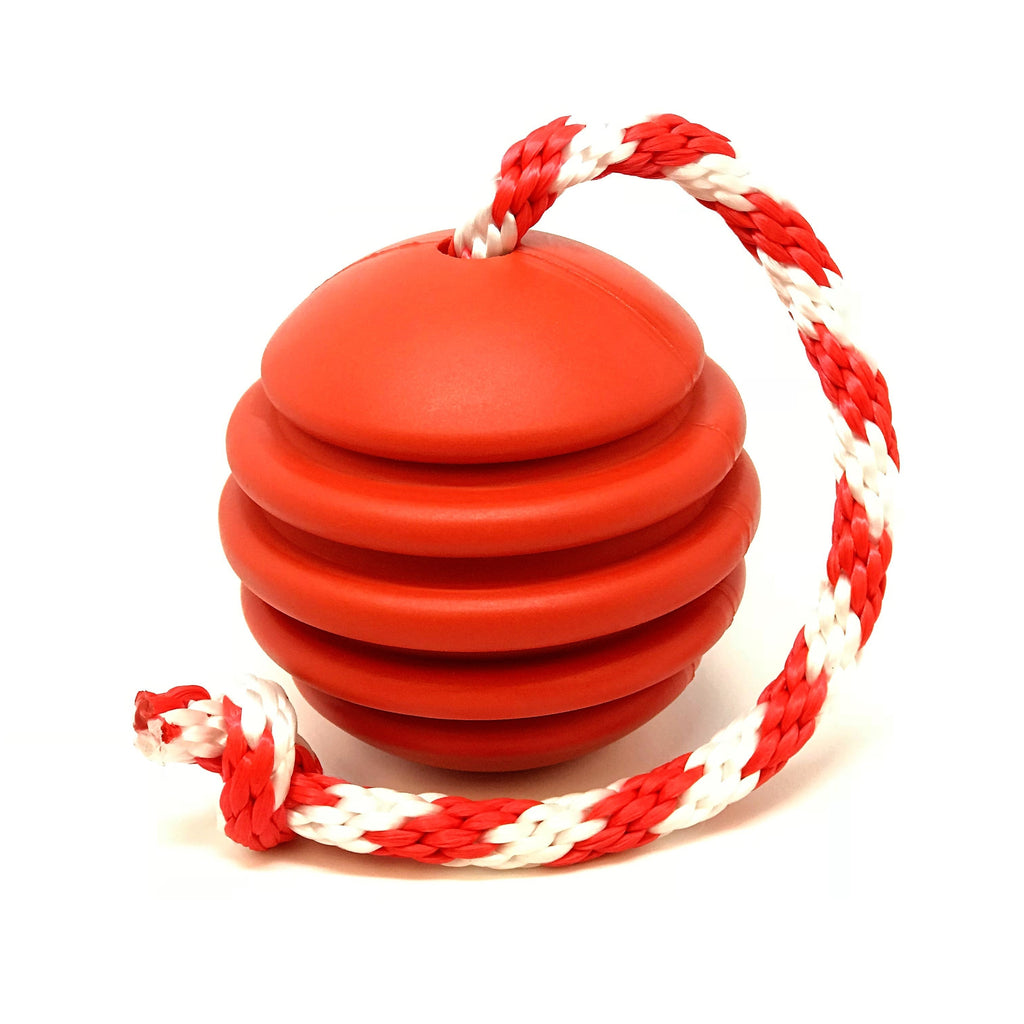 USA-K9 Stars and Stripes red rubber reward ball dog toy – photo 7 of 8