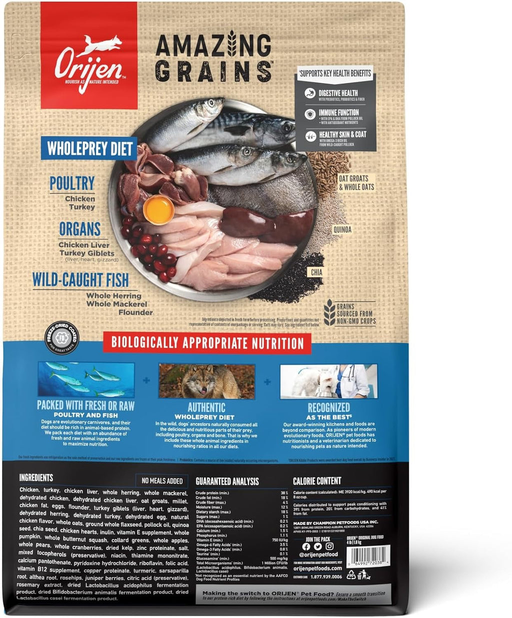 Orijen Amazing Grains Original Dry Dog Food – alternate view 2