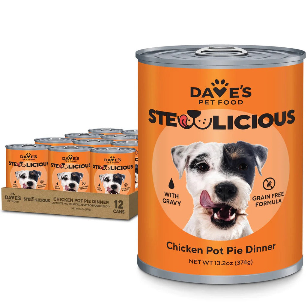 Dave's Stewlicious Chicken Pot Pie Wet Dog Food (13.2oz) – front view
