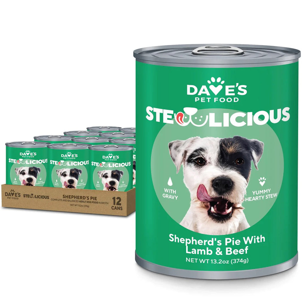 Dave's Stewlicious Shepard's Pie w/Lamb & Beef Wet Dog Food (13.2oz) – front view