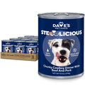 Dave's Stewlicious Cowboy Dinner w/ Beef & Pork Wet Dog Food (13.2oz) – front view