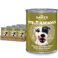 Dave's Stewlicious Chunky Chicken & Rice Wet Dog Food (13.2oz) – front view