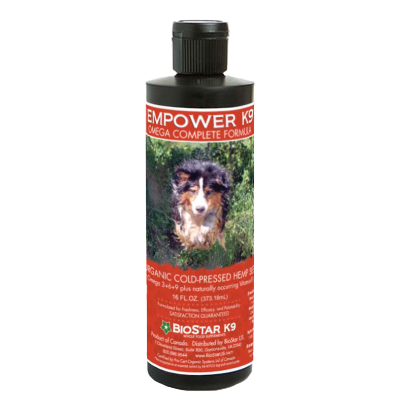 BioStar Empower K9 hemp seed oil bottle for dogs – photo 1 of 3