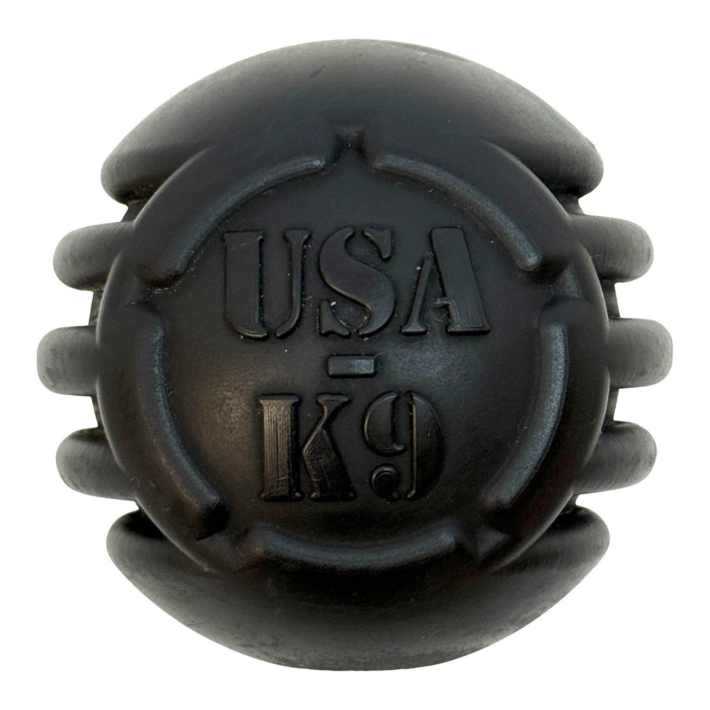 USA-K9 Stars and Stripes Magnum black rubber dental ball dog toy – photo 1 of 8