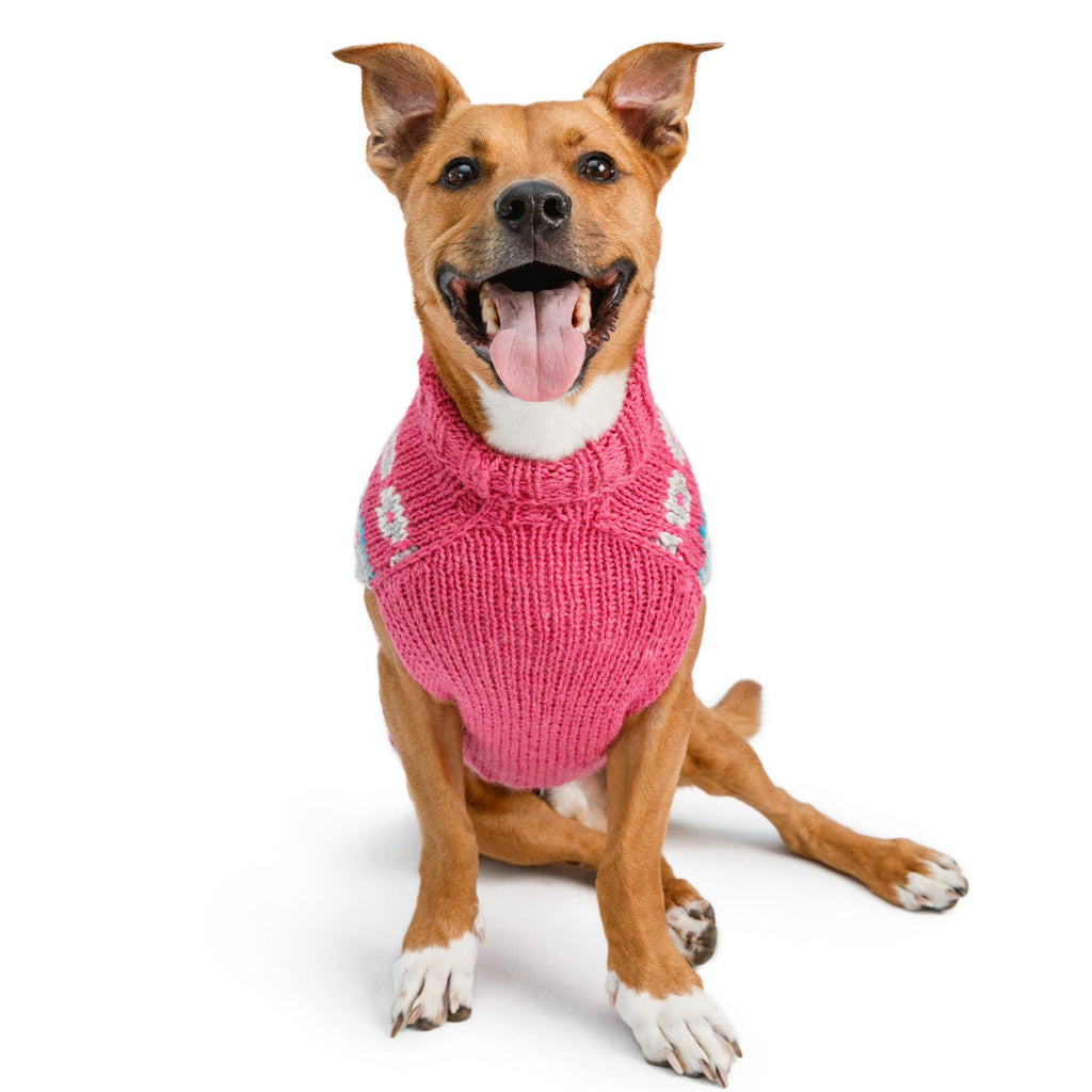 Alpaca Rose Fairisle Dog Sweater Rose Fair Isle in Wool and Alpaca – photo 3 of 6