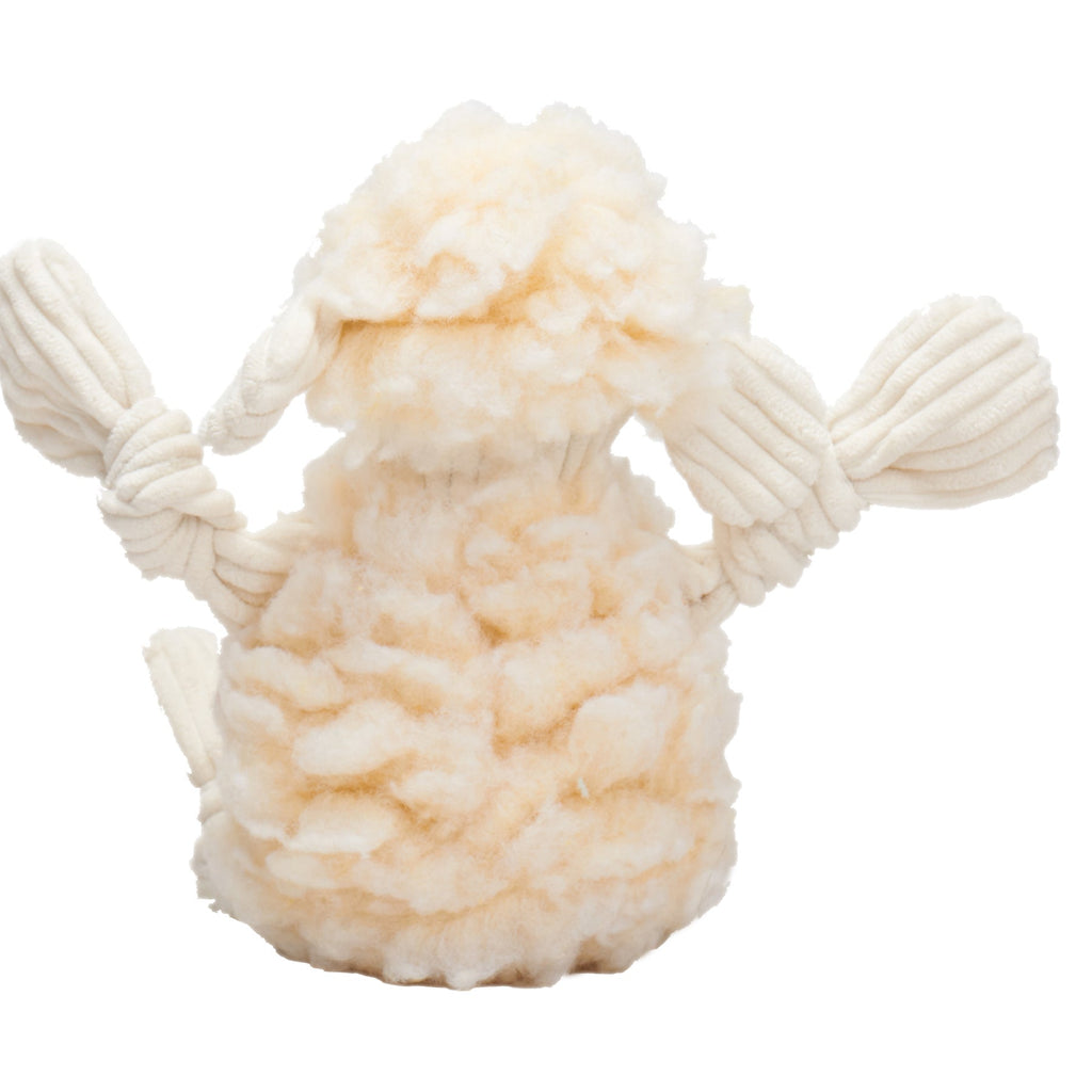 Louise Lamb HuggleFleece FlufferKnottie Plush Dog Toy, side view