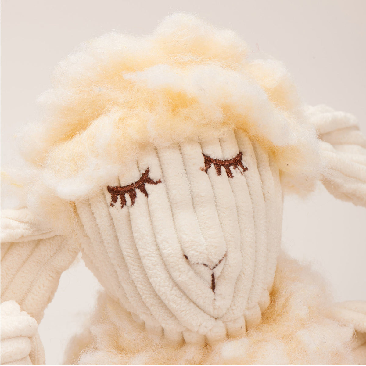 Louise Lamb HuggleFleece FlufferKnottie Plush Dog Toy, back view