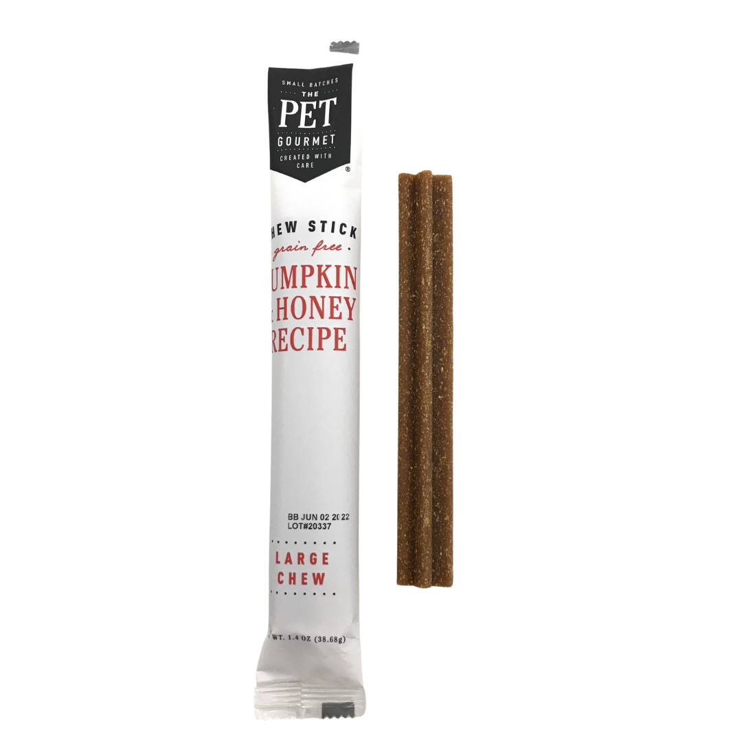 Pumpkin  Honey Gourmet Chew Sticks for Dogs, detail view