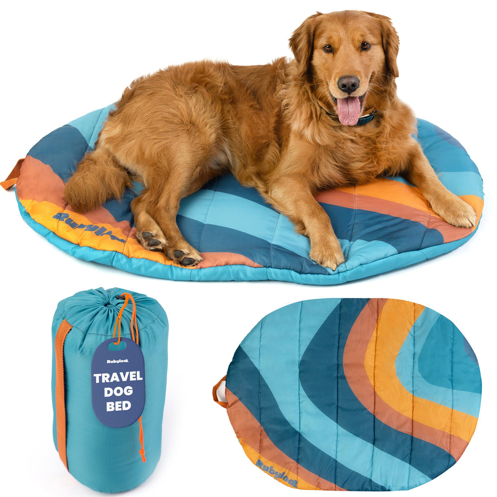 Travel Dog Bed - Foldable & Packable for Travel, Road Trip, Camping – front view