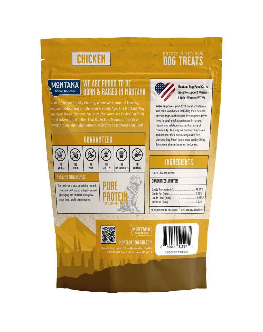 Montana Dog Food Co Chicken Breast Freeze-Dried Raw Trail Snacks – photo 2 of 3