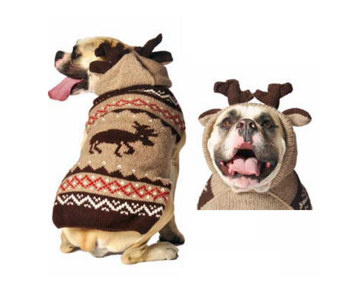 Moosey Hoodie Dog Sweater Moose Design – photo 3 of 6