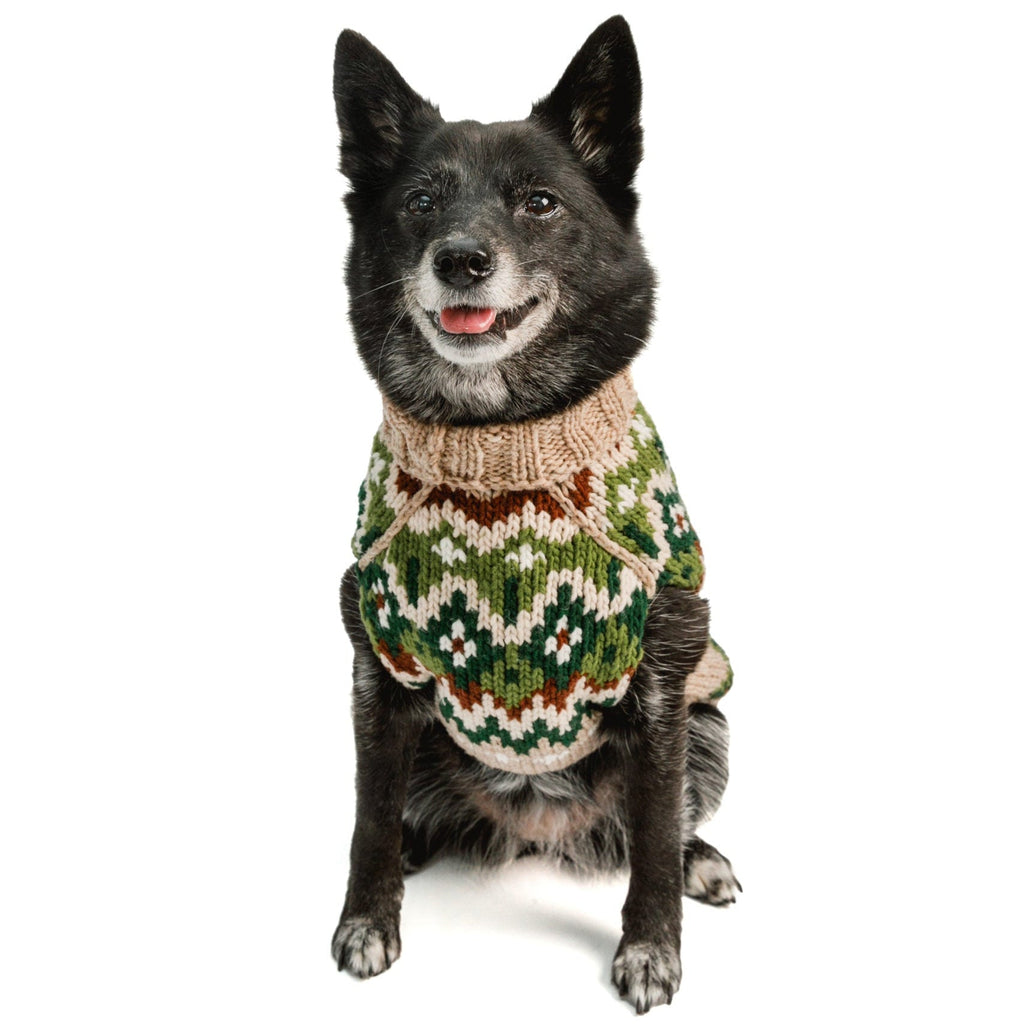 Ragg Wool Fair Isle Dog Sweater Shawl Collar – photo 2 of 6