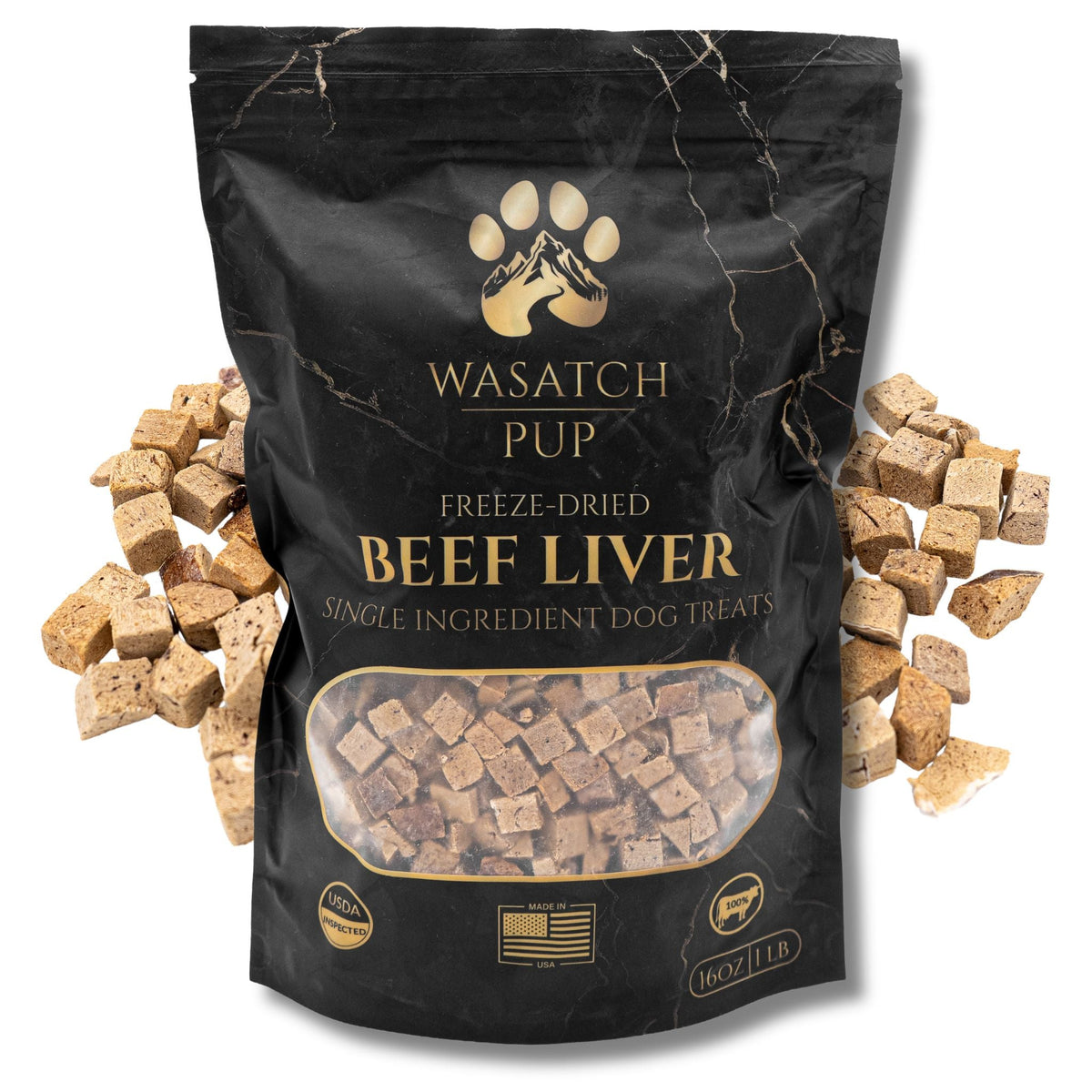 Freeze-Dried Beef Liver Dog Treats – front view