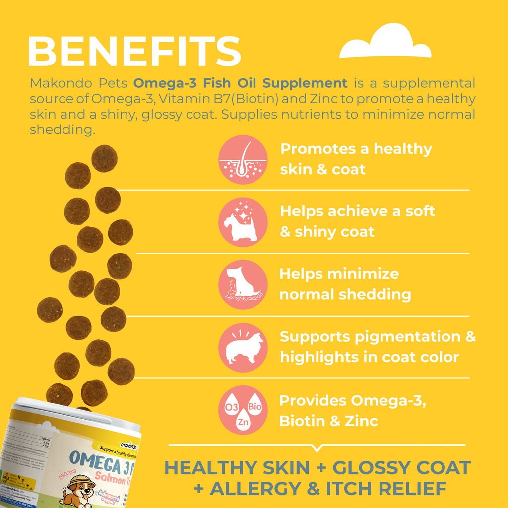 Omega 3 for Dogs - Salmon Oil - 120 Soft Chews – alternate view 2