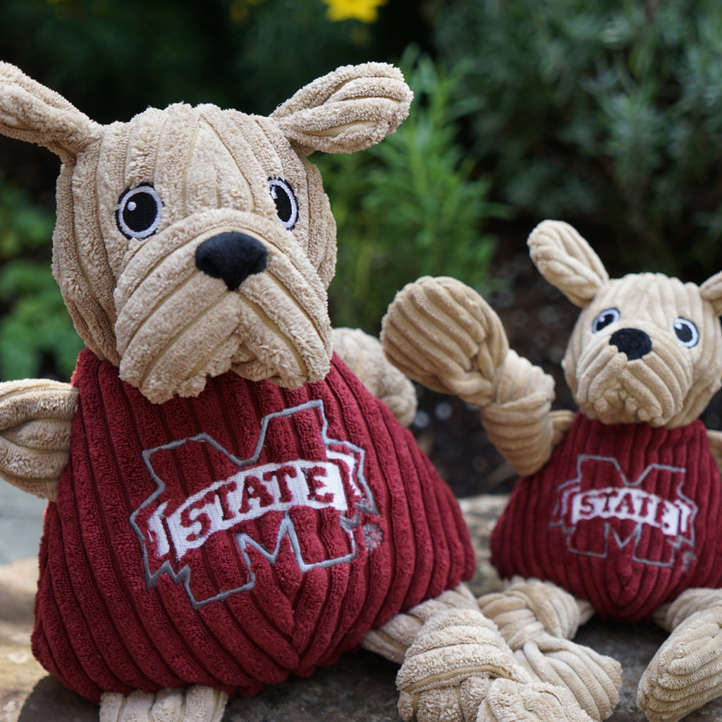 Ncaa Mississippi State University Bully the Bulldog Knottie Plush Dog , packaging