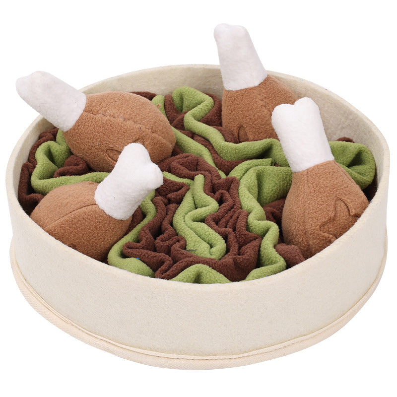 Chicken Dinner Snuffle Mat Dog Toy – front view