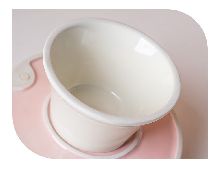 Ceramic Elevated Slow Feeder Bowl for Dogs & Cats – alternate view 5