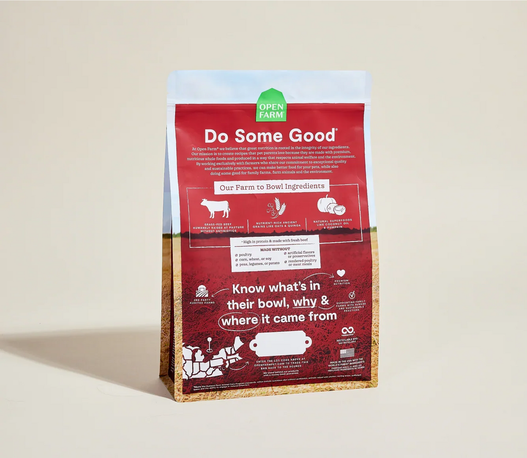 Open Farm Grass-Fed Beef & Ancient Grains Dry Dog Food – alternate view 2