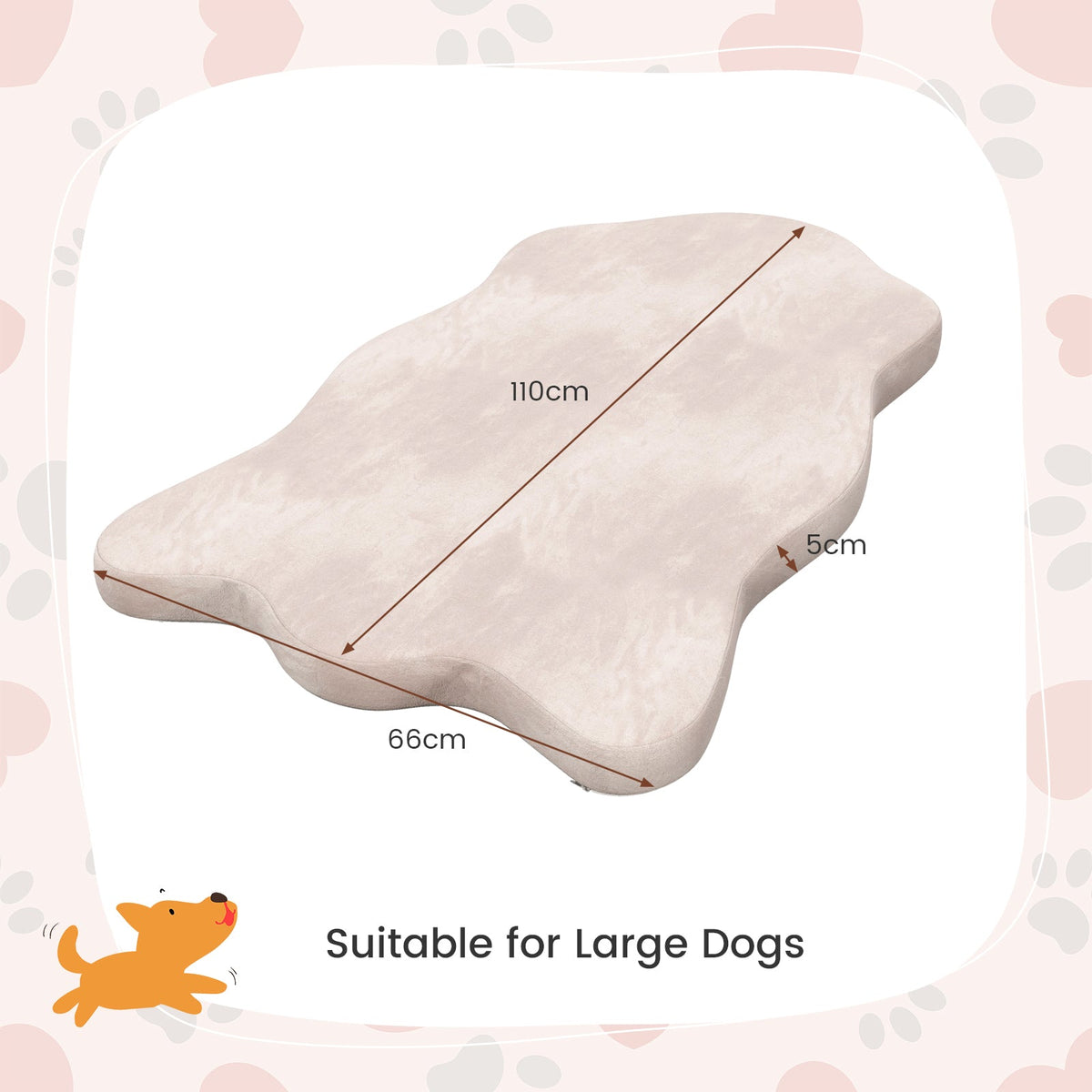 Orthopedic Dog Bed with Egg Crate Memory Foam for Large Dogs – photo 4 of 9