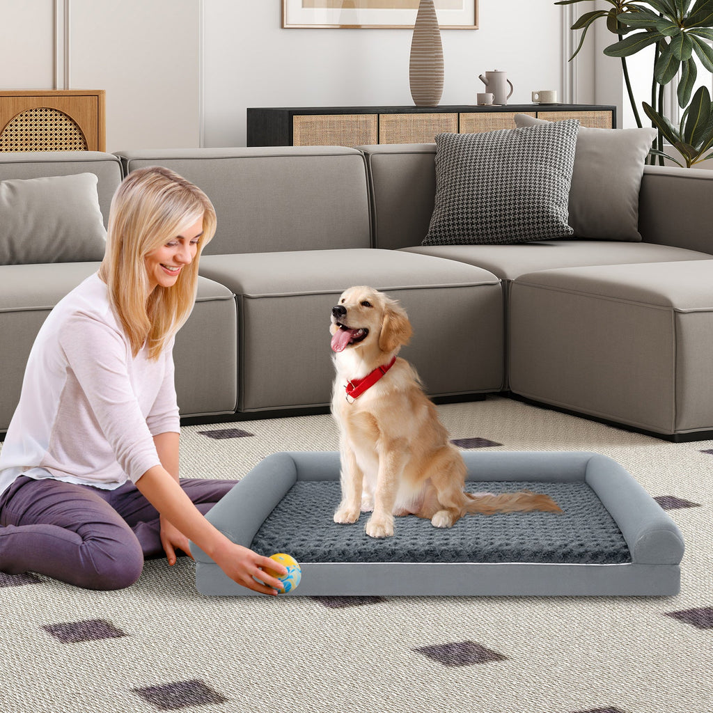 Orthopedic Egg Crate Foam Dog Bed Sofa – photo 5 of 24