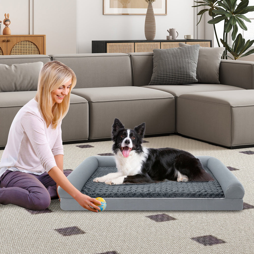 Orthopedic Egg Crate Foam Dog Bed Sofa – photo 6 of 24