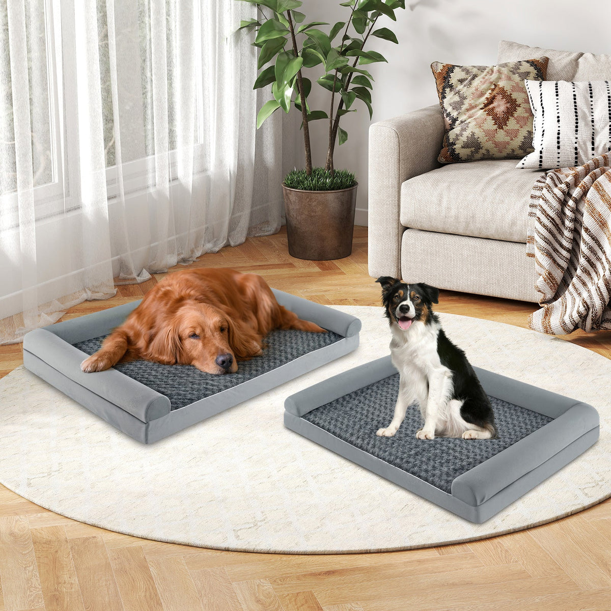 Orthopedic Egg Crate Foam Dog Bed Sofa – photo 16 of 24