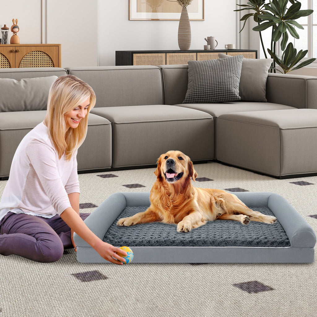 Orthopedic Egg Crate Foam Dog Bed Sofa – photo 4 of 24