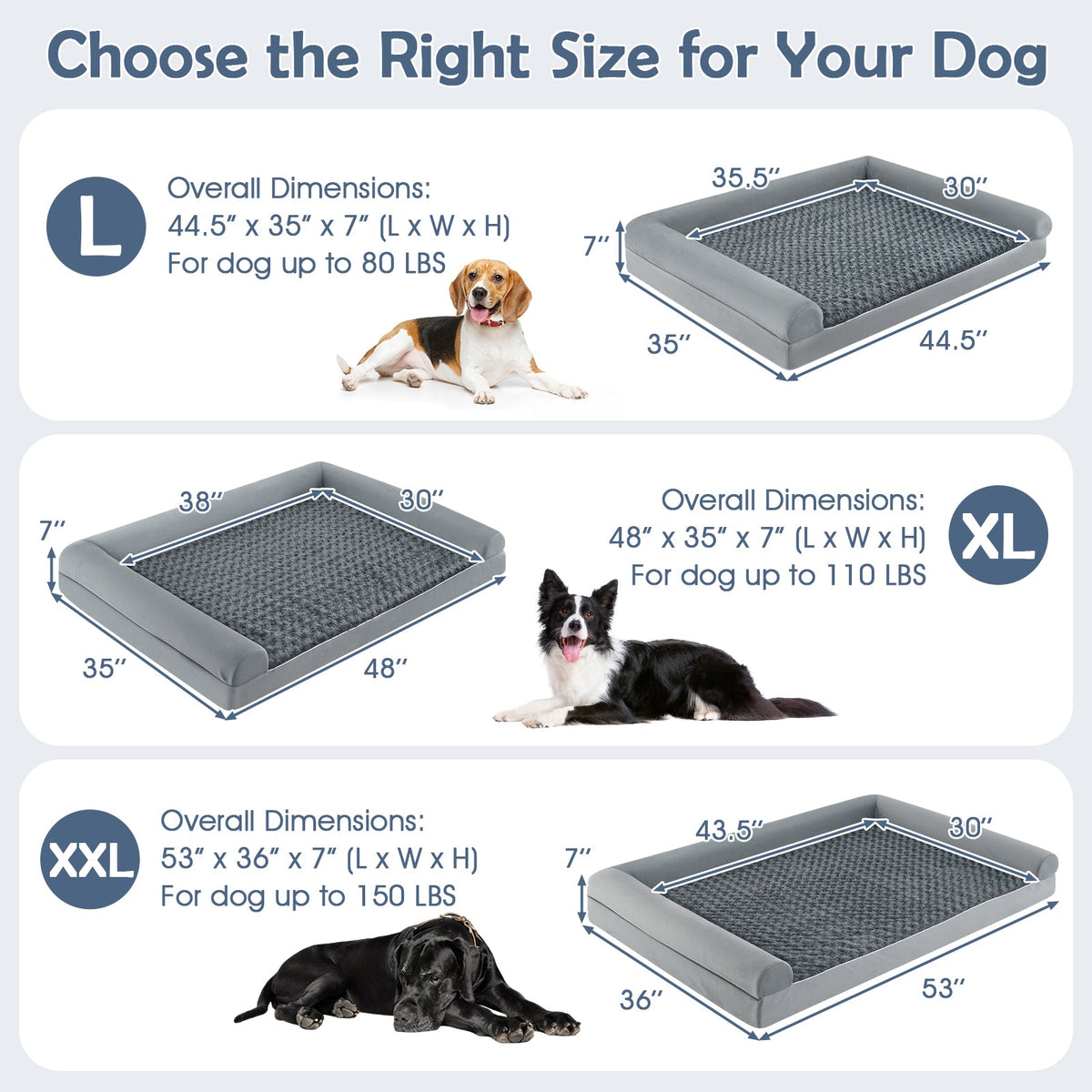 Orthopedic Egg Crate Foam Dog Bed Sofa – photo 15 of 24