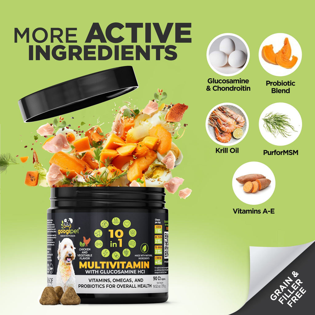 10 in 1 Multivitamin Chews for Dogs (Chicken Flavor) – alternate view 4