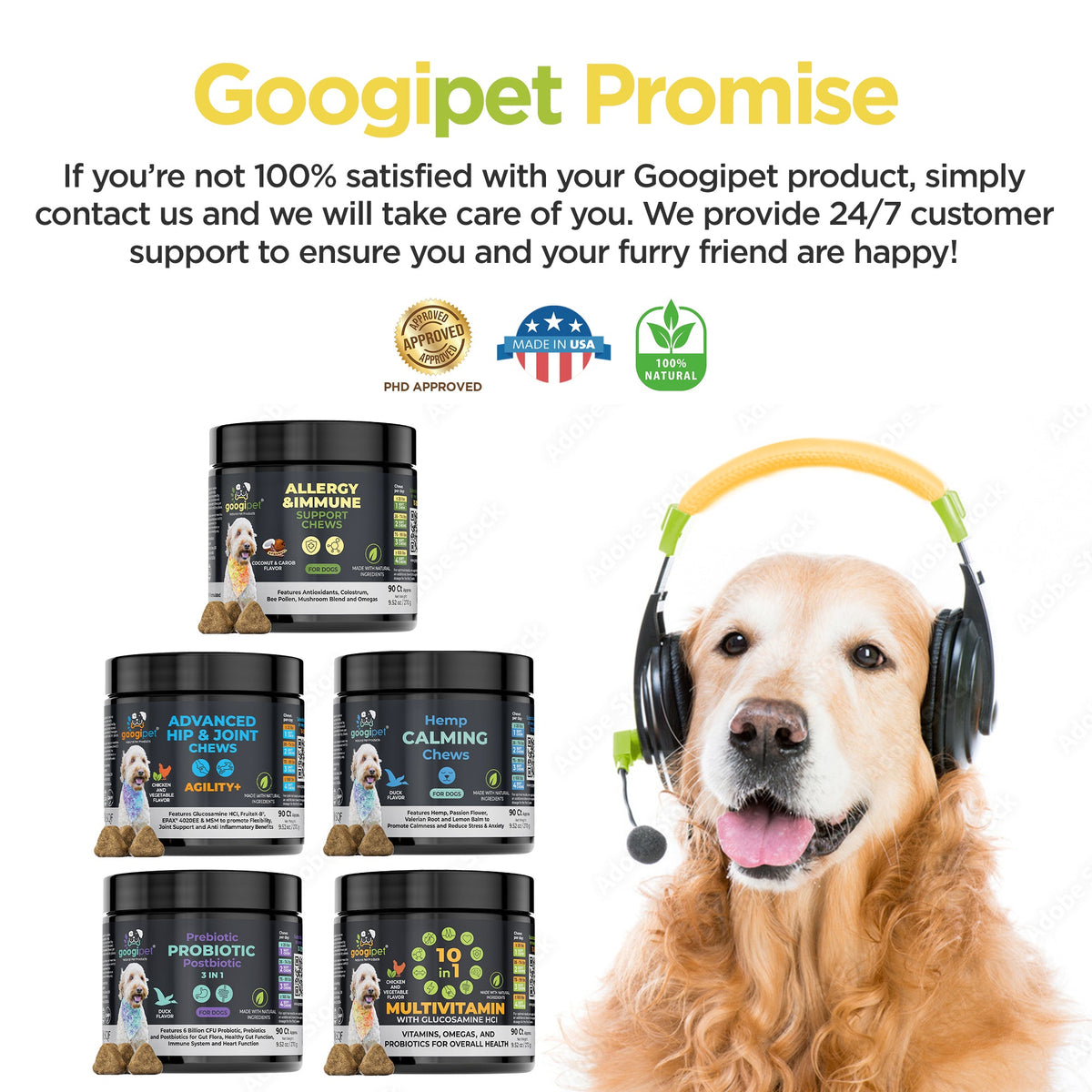 Allergy & Immune Support Chews for Dogs (Peanut Butter Flavor) – alternate view 7