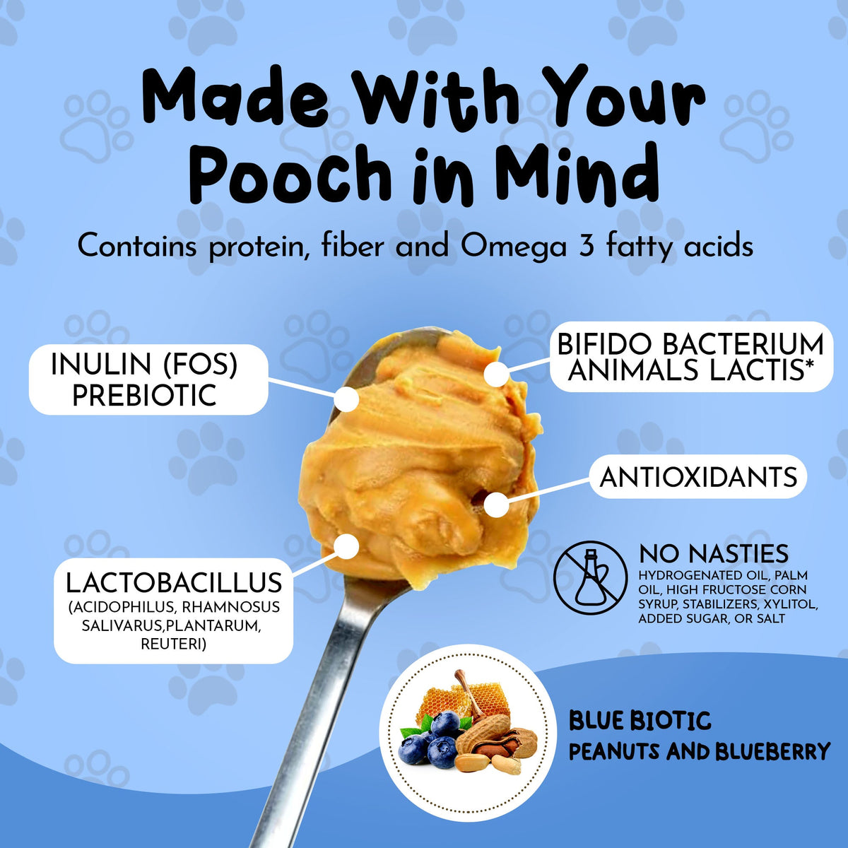 Dawg Butter Blue Biotic Peanut Butter for Dogs – alternate view 3