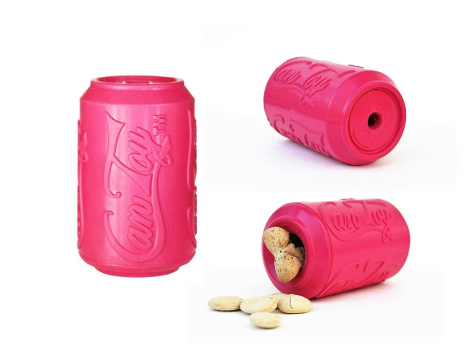 SodaPup Puppy Can Toy pink rubber treat dispenser for puppies – photo 2 of 10