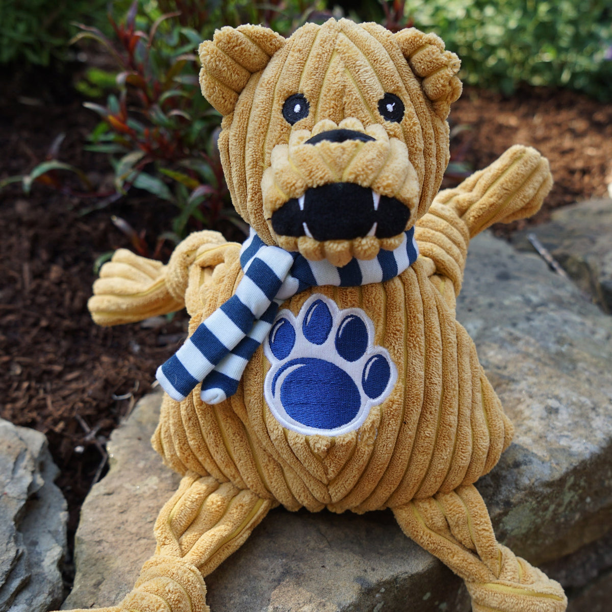 Ncaa Penn State University Nittany Lion Knottie Plush Dog Toy, back view