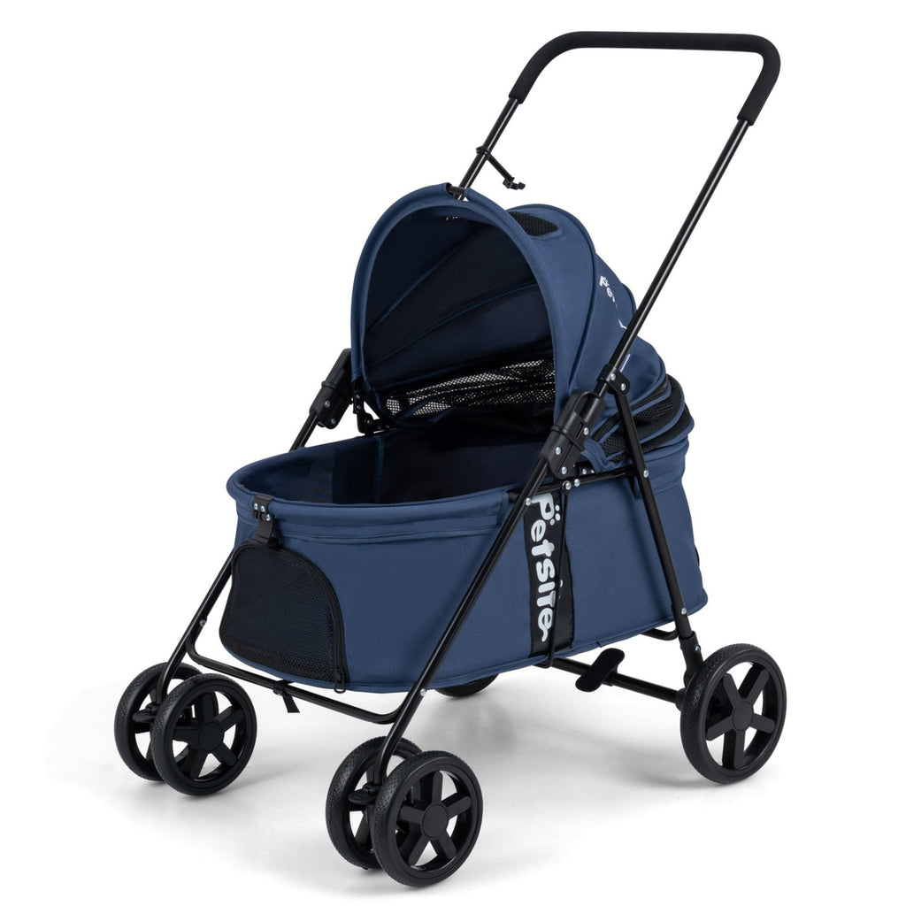 Foldable Pet Stroller for Small to Medium Dogs with Brake – photo 19 of 24