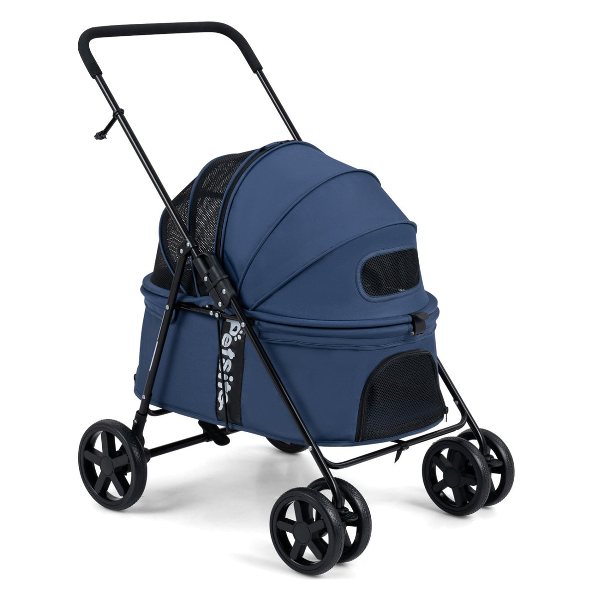 Foldable Pet Stroller for Small to Medium Dogs with Brake – photo 22 of 24