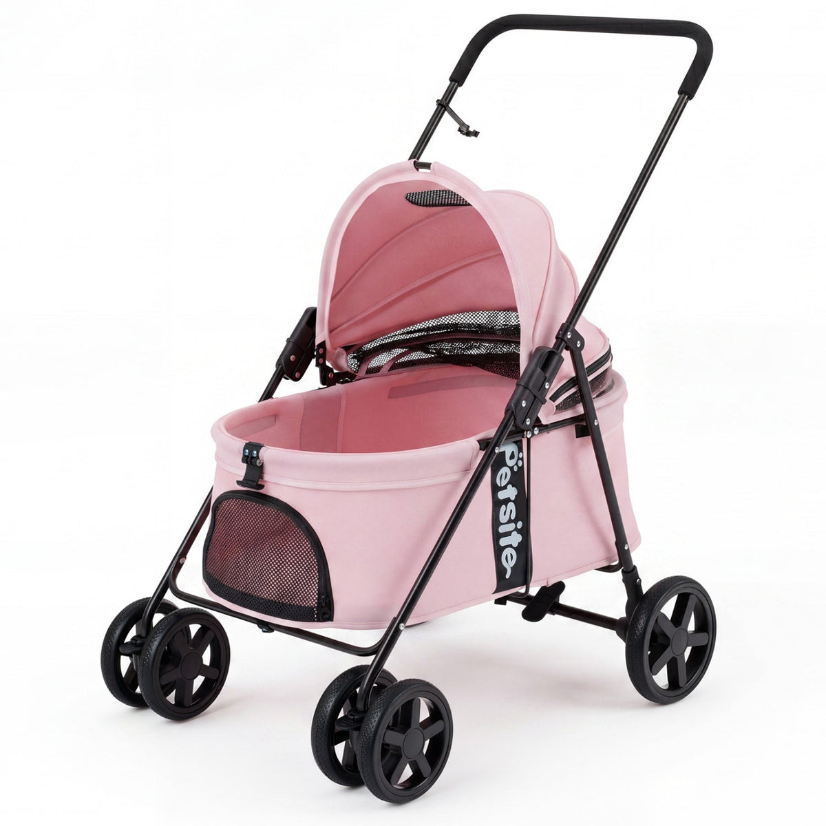 Foldable Pet Stroller for Small to Medium Dogs with Brake – photo 11 of 24