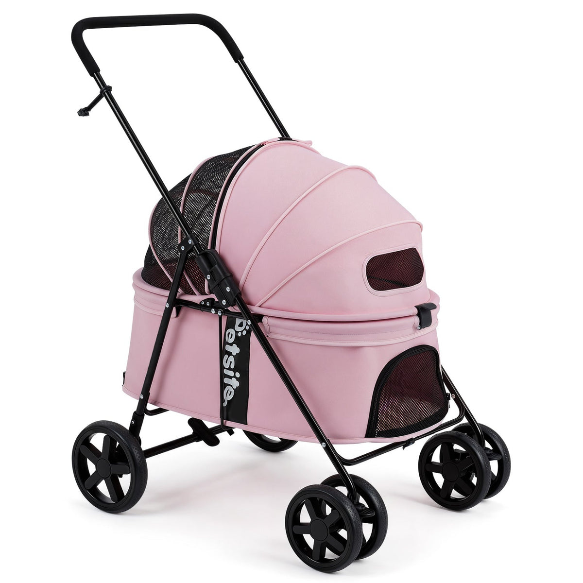 Foldable Pet Stroller for Small to Medium Dogs with Brake – photo 14 of 24