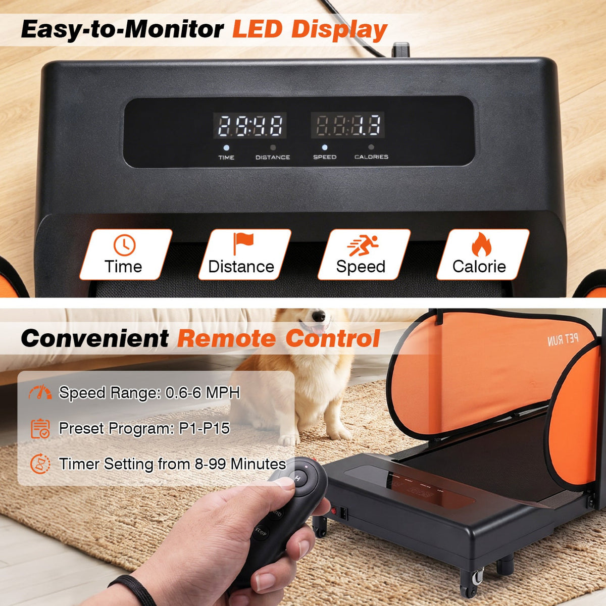 Dog Treadmill with LED Display and Adjustable Speed – photo 7 of 8