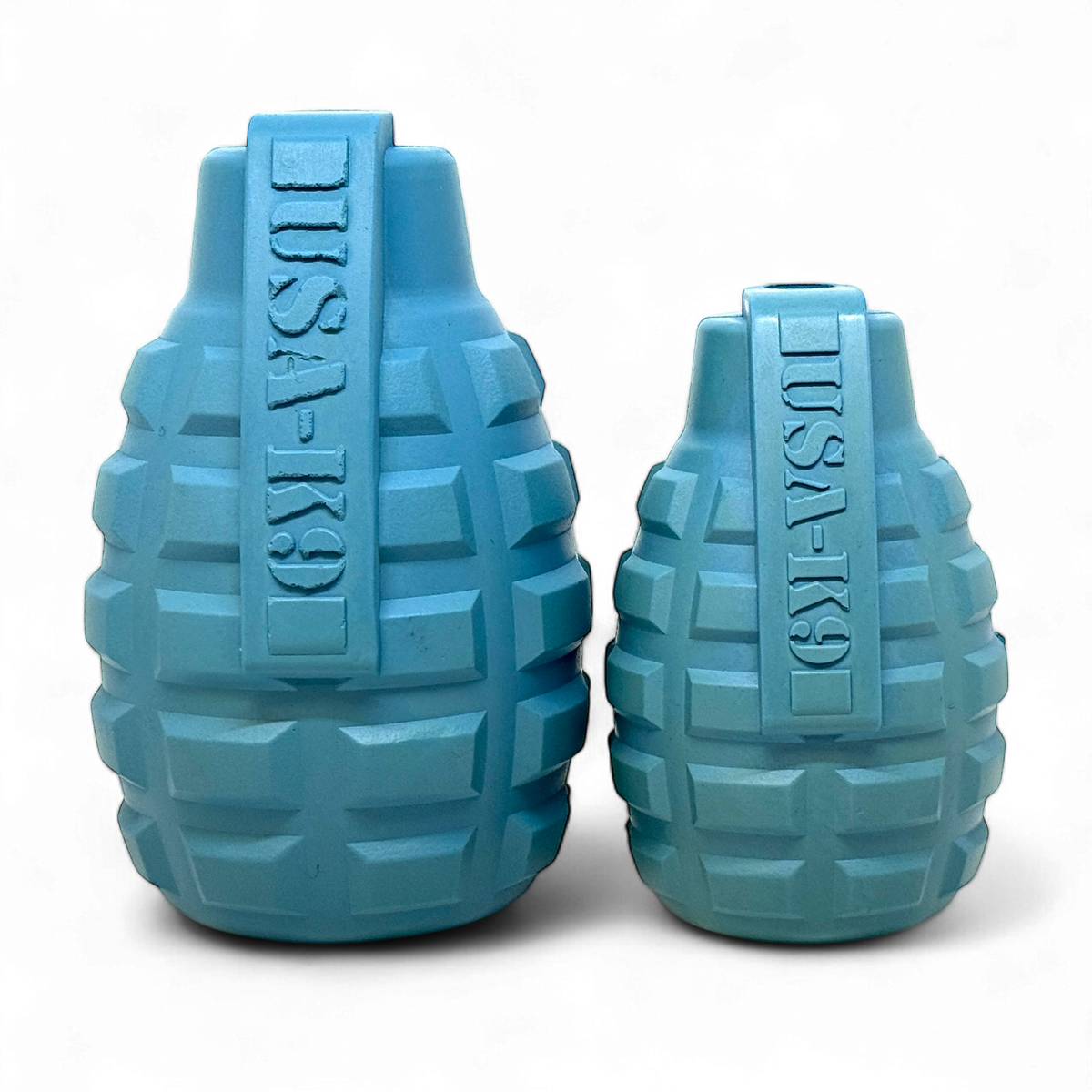 USA-K9 Grenade steel blue rubber reward toy for dogs – photo 7 of 9