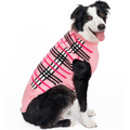 Derby Pink Plaid Dog Sweater 100 Percent Natural Wool with Turtleneck – photo 1 of 7