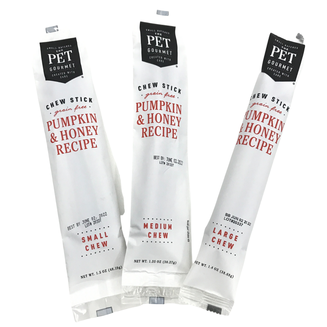 Pumpkin  Honey Gourmet Chew Sticks for Dogs