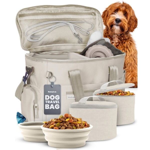 The Original Doggy Bag® Dog Travel Bag for Supplies – front view