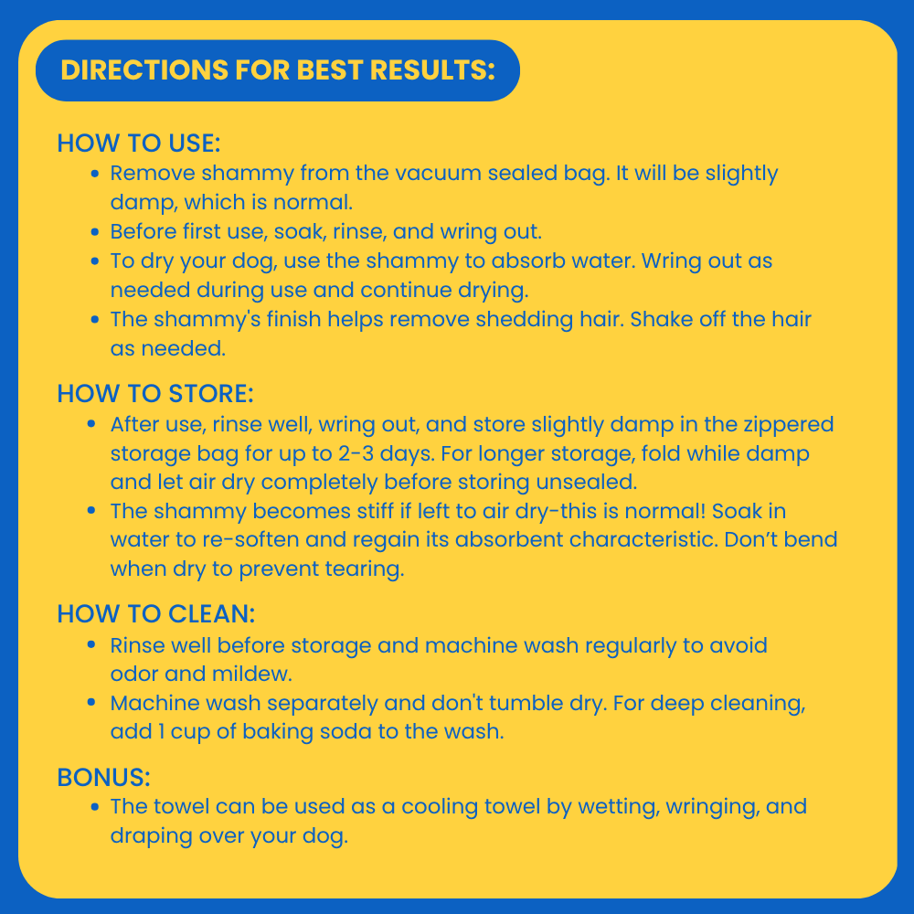 Dog Drying Shammy Towel – alternate view 9