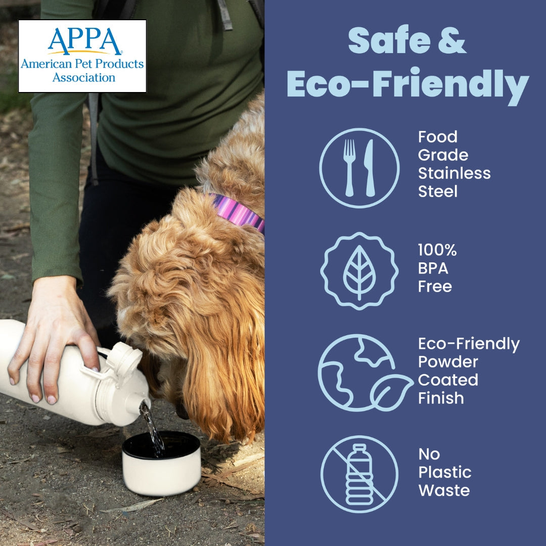 Dog + Human Water Bottle with Detachable Dog Bowl – alternate view 5