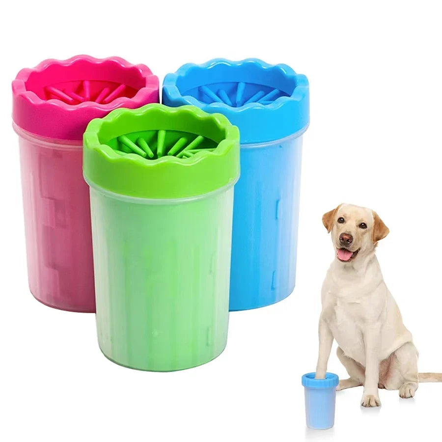 Pet Paw Cleaning Cup – Portable Silicone Dog & Cat Foot Washer – front view