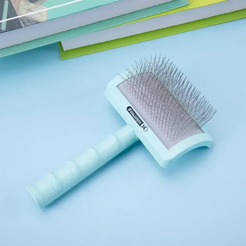 Dog Grooming Comb – Deshedding Slicker Brush with Massage Pins – alternate view 7