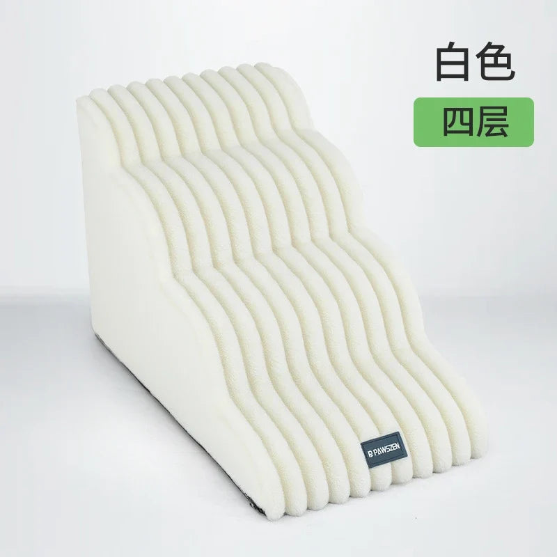 Non-Slip Pet Stairs with 35° Slope Ramp – High Resilience Sponge Steps – alternate view 7